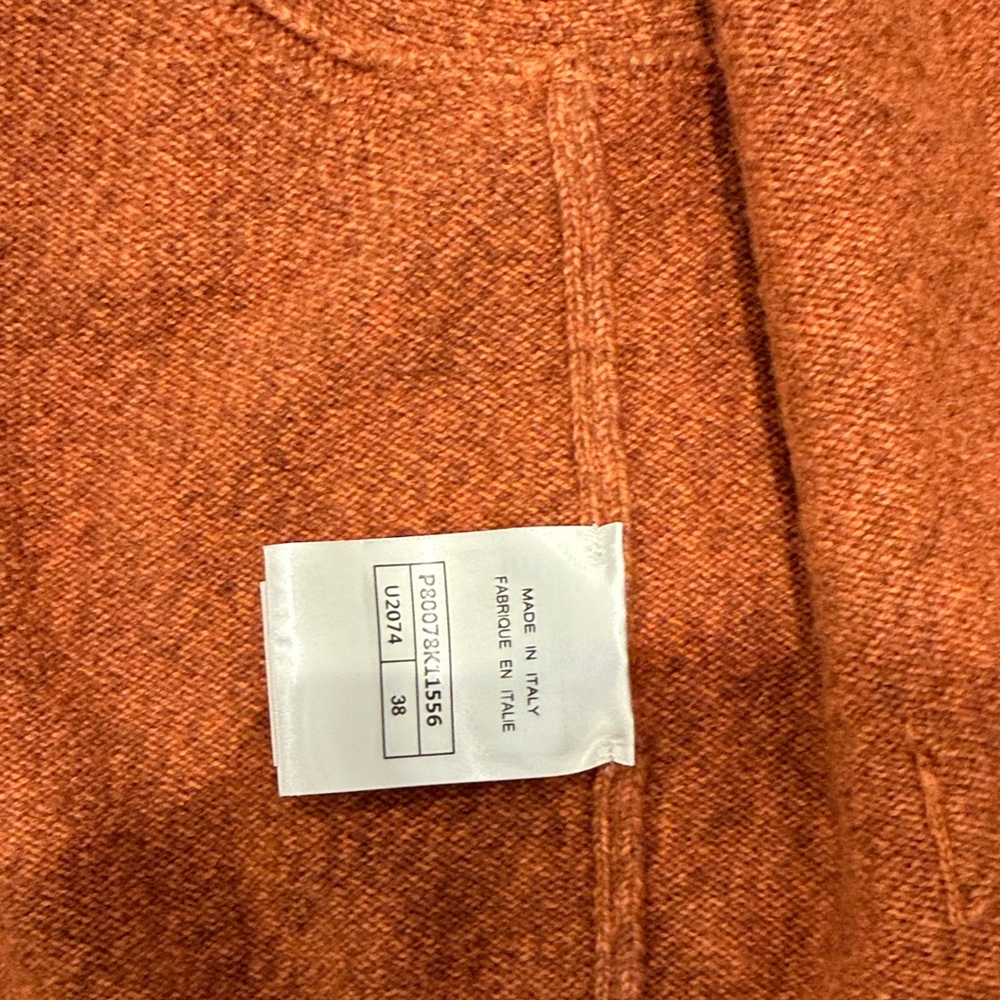 Rust Knit Button Front Vest - Picture 4 of 5